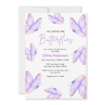 Mariage Pink Purple Il Me Donne Des Papillons Baby
