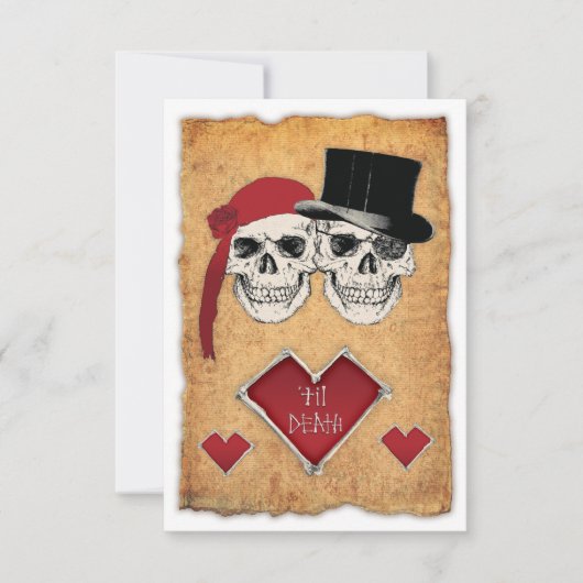 Invitation mariage pirate (Devant)