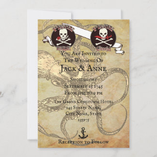 Invitation Mariage pirate