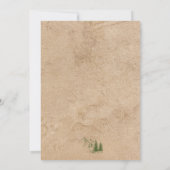 Invitation Mariage Pittoresque Rustic Mountain (Dos)