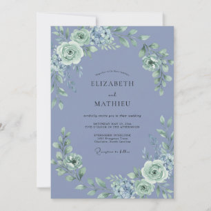 Invitation Mariage Pivoine Merlette Mousse