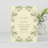 Invitation Mariage Pivoine Mousse Beurre (Debout devant)