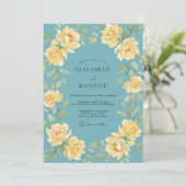 Invitation Mariage Pivoine Papillon d'Acier (Debout devant)