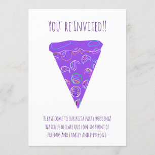 Invitation Mariage Pizza Party