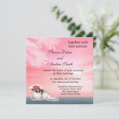 Invitation Mariage plage (Debout devant)