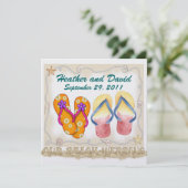 Invitation Mariage plage (Debout devant)