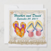 Invitation Mariage plage (Devant)