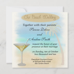 Invitation Mariage plage