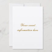 Invitation Mariage plage (Dos)