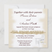 Invitation Mariage plage (Devant)