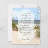 Invitation Mariage plage (Devant)