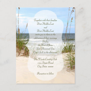 Invitation Mariage plage