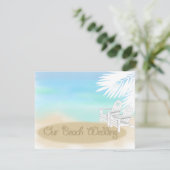 Invitation Mariage plage (Debout devant)