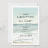 Invitation Mariage plage (Devant)