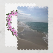 Invitation Mariage plage (Devant / Derrière)