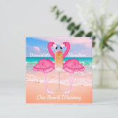 Invitation Mariage plage 2 (Debout devant)