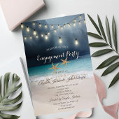 Invitation Mariage plage, Fiançailles Seastars