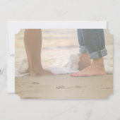 Invitation Mariage plage, Foots RSVP (Dos)
