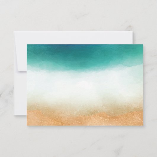 Invitation Mariage plage Mariage Starfish (Dos)