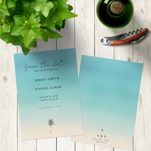 Invitation Mariage 🌴 Plage 🌊 Minimaliste Enregistrer La Car