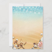 Invitation Mariage Plage Ombre Rustique Bord de Mer (Dos)