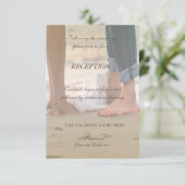 Invitation Mariage Plage, Réception Pieds (Debout devant)