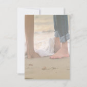Invitation Mariage Plage, Réception Pieds (Dos)