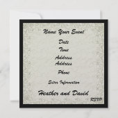 Invitation Mariage plage - SRF (Dos)