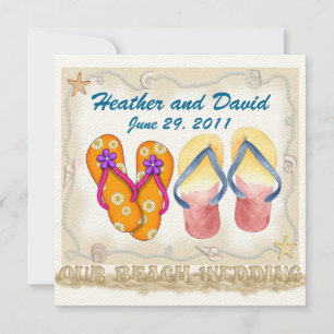 Invitation Mariage plage - SRF