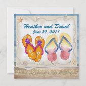 Invitation Mariage plage - SRF (Devant)