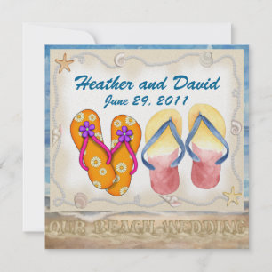 Invitation Mariage plage - SRF