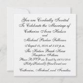 Invitation Mariage plage - SRF (Dos)