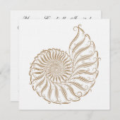 Invitation Mariage plage - SRF (Devant / Derrière)