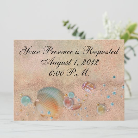Invitation Mariage plage - SRF (Debout devant)