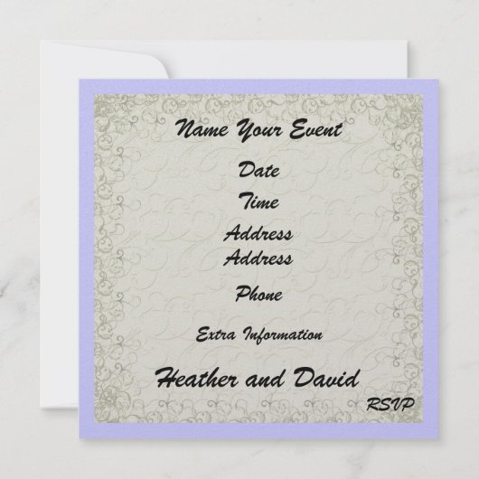 Invitation Mariage plage - SRF (Dos)