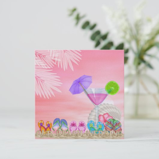 Invitation Mariage plage - SRF (Debout devant)