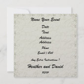 Invitation Mariage plage - SRF (Dos)