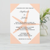 Invitation Mariage plage Tropical Elégant Mariage plage Fuzz (Debout devant)