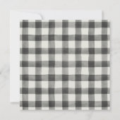 Invitation Mariage Plaid Buffalo Fields (Dos)