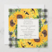 Invitation Mariage Plaid Buffalo Fields (Devant)