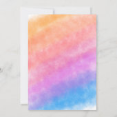 Invitation Mariage plein de joie dans le coeur arc-en-ciel (Dos)