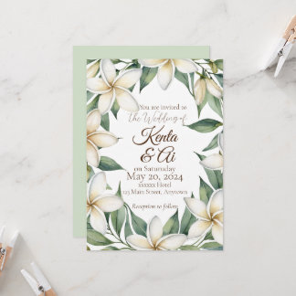 Invitation Mariage Plumeria