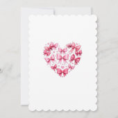 Invitation Mariage plus arcs roses de la Saint-Valentin  (Dos)