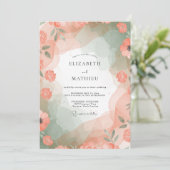 Invitation Mariage Poppy Peint Abricot (Debout devant)