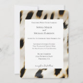 Invitation Mariage Poster de animal de la vache noire (Devant)