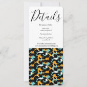 Invitation Mariage Poster de animal Feline Splash (Devant)