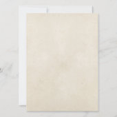 Invitation Mariage poster vintage rouge, blanc et bleu (Dos)