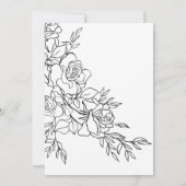 Invitation Mariage Posy de Roses (Dos)