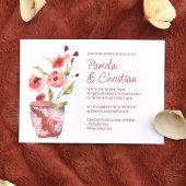 Invitation Mariage Pot en Terre Cuite