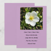 Invitation Mariage potentiel blanc (Devant / Derrière)